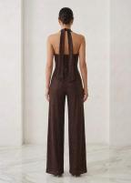 Cristina Crystal Jumpsuit Cacao