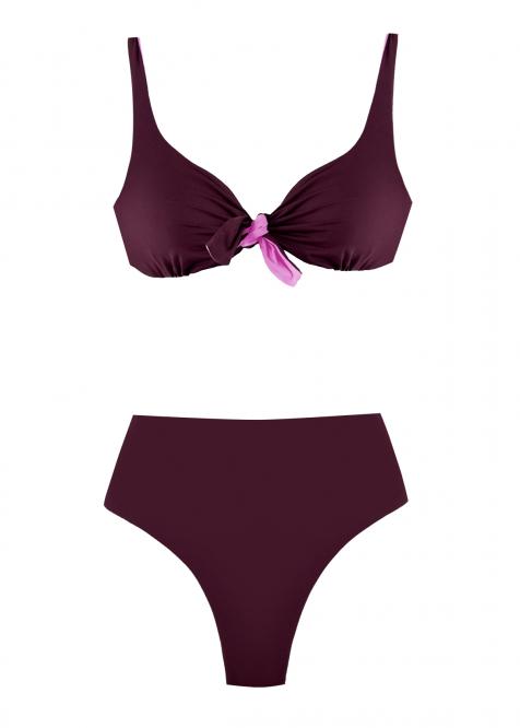 Bikini Nodo DOUBLE CACAO/AMETISTA