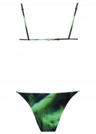 Aurora boreale verde 