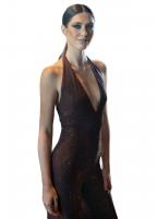 Cristina Crystal Jumpsuit Cacao