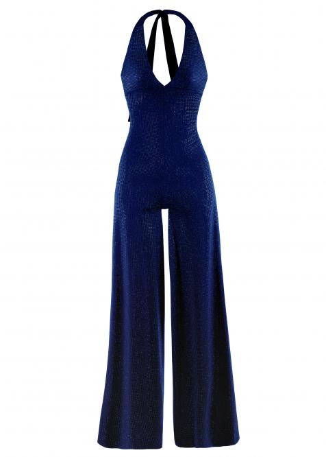 Cristina Crystal Jumpsuit Blu notte
