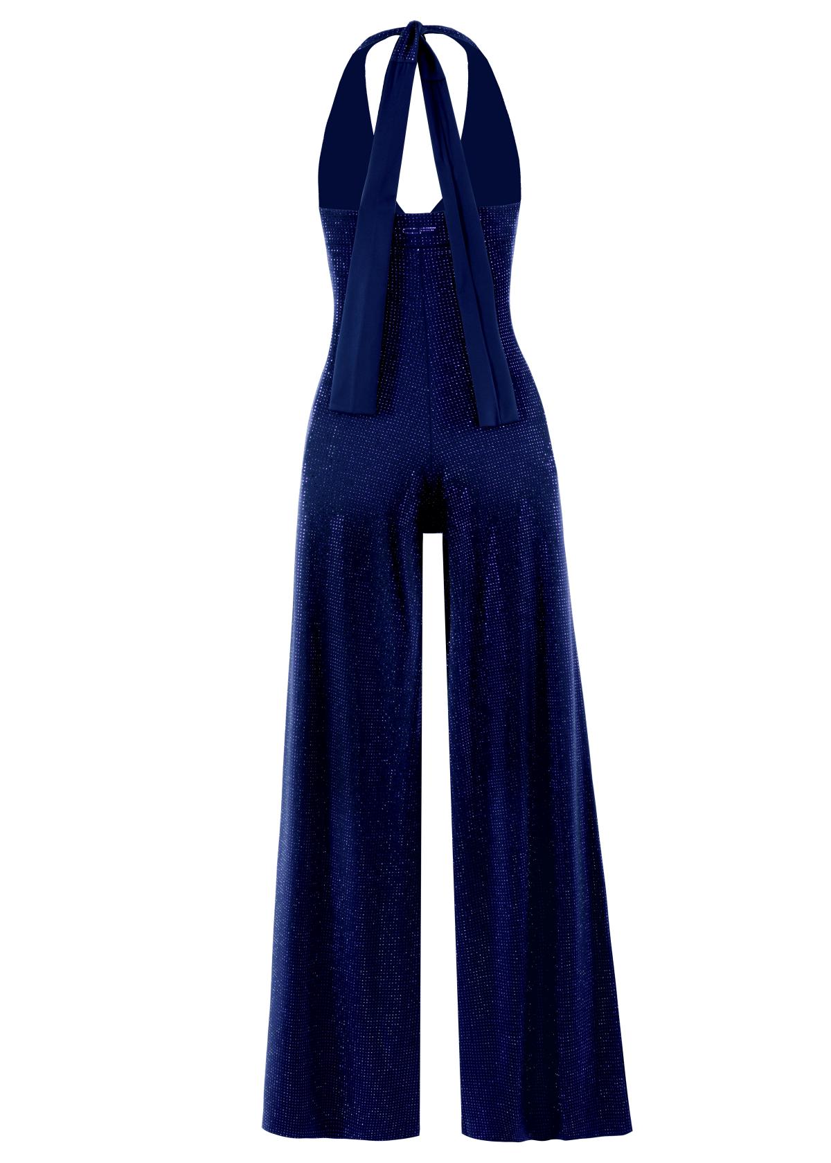 Cristina Crystal Jumpsuit Blu notte
