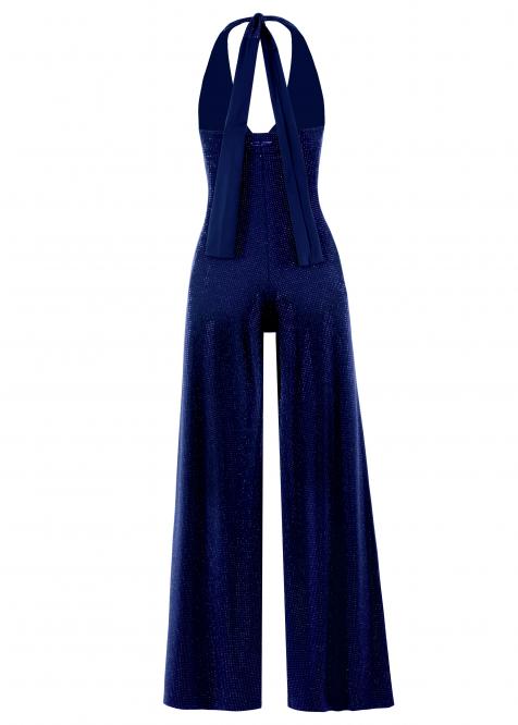 Cristina Crystal Jumpsuit Blu notte