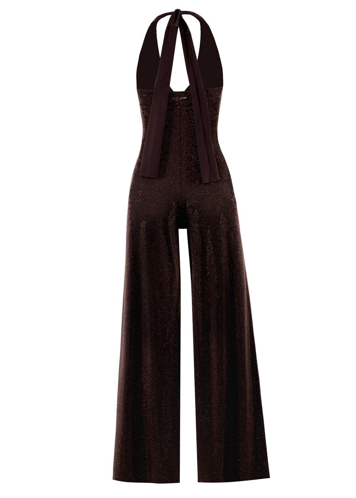 Cristina Crystal Jumpsuit Cacao