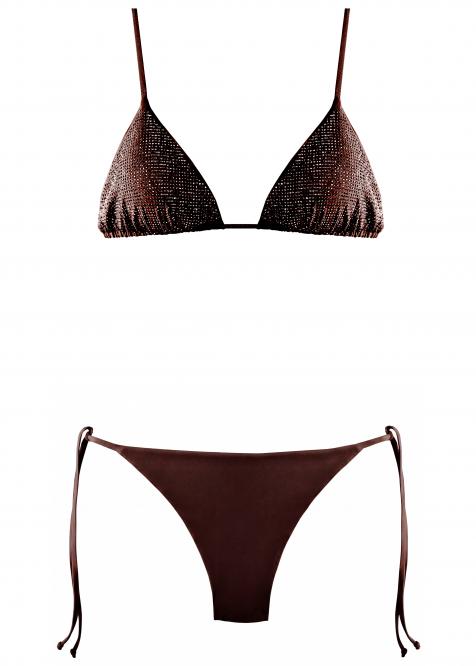 The Original crystal bikini Chocolate