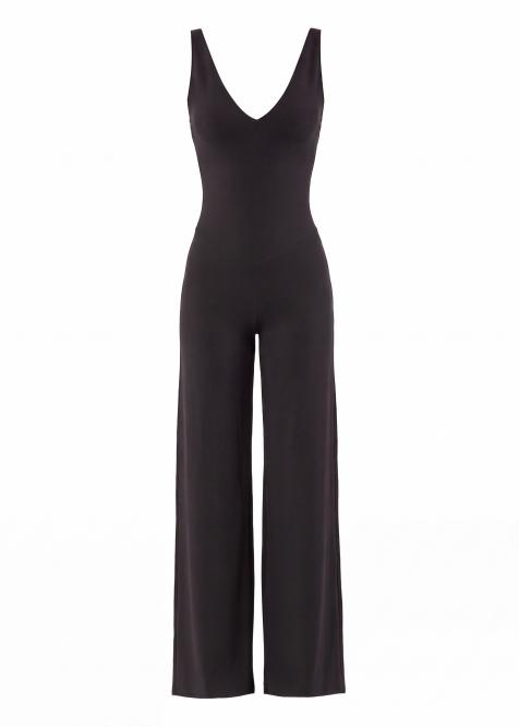 V-neck Jumpsuit Nero