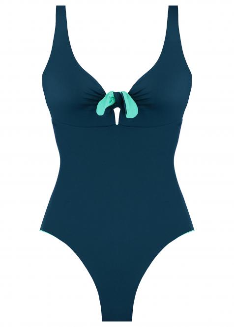Knot swimsuit DOUBLE PAVONE/ACQUA